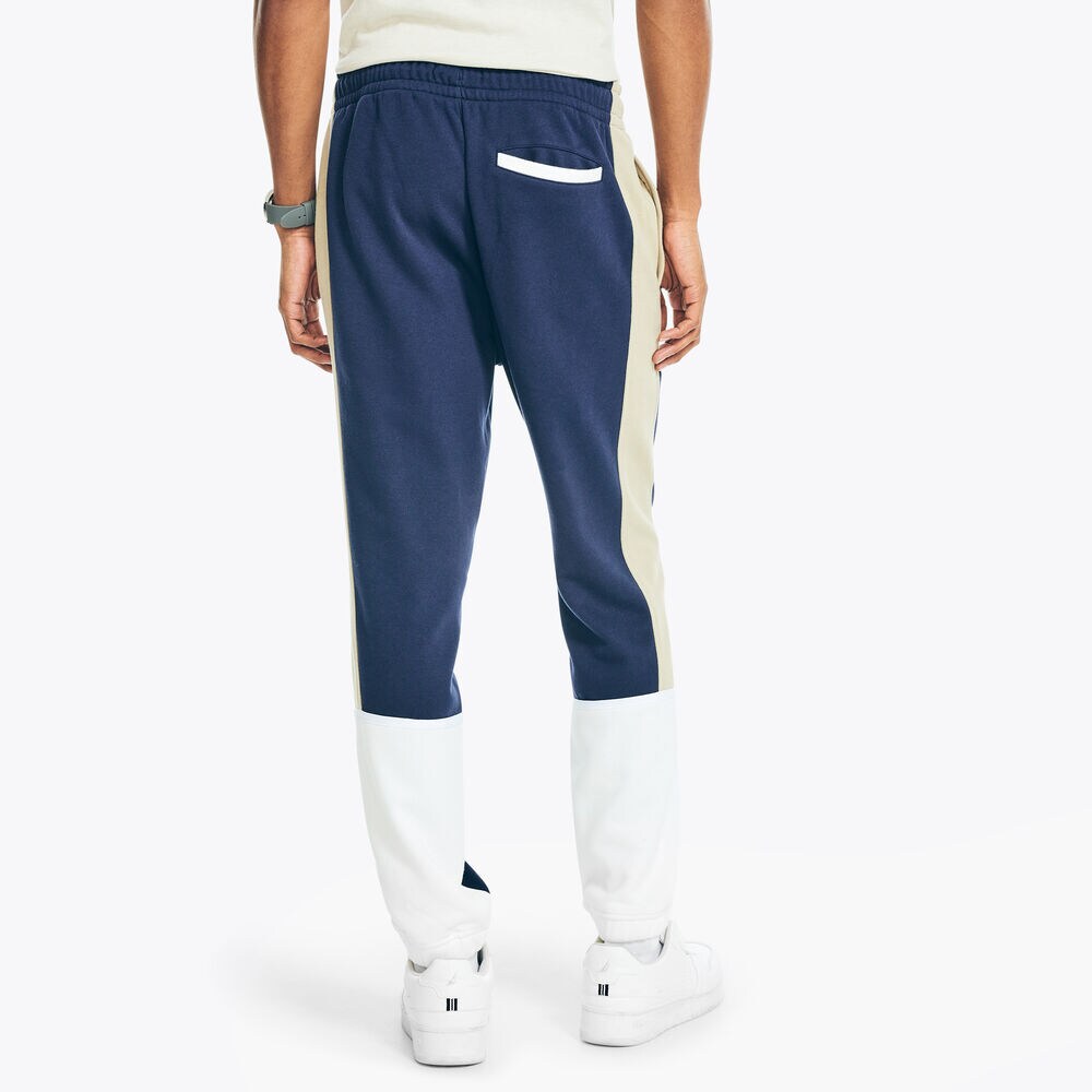 SIDE-STRIPE COLORBLOCK JOGGER,Stellar Blue Heather,large