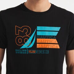 NAUTICA 83 GRAPHIC T-SHIRT,True Black,large