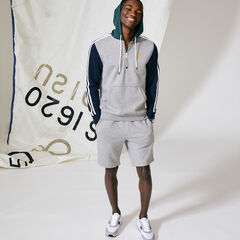 NAUTICA JEANS CO. FLEECE SHORT,Stone Grey Heather,large