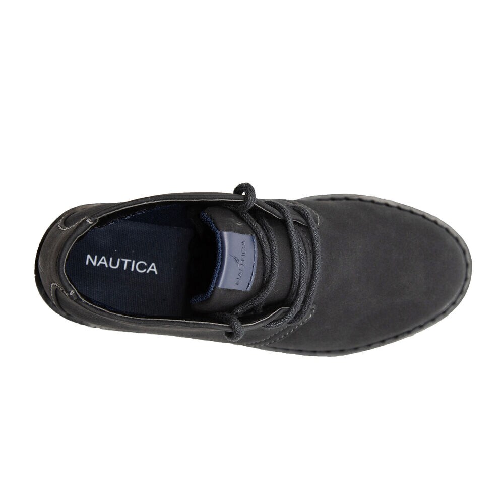 BOY'S NUBUCK CHUKKA BOOT,Black,large