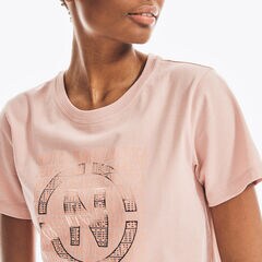 NAUTICA JEANS CO. FOIL LOGO GRAPHIC T-SHIRT,Petal,large