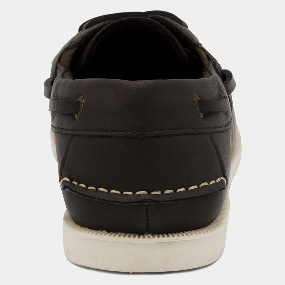 Linder Boat Shoe in Brown,Brown,large