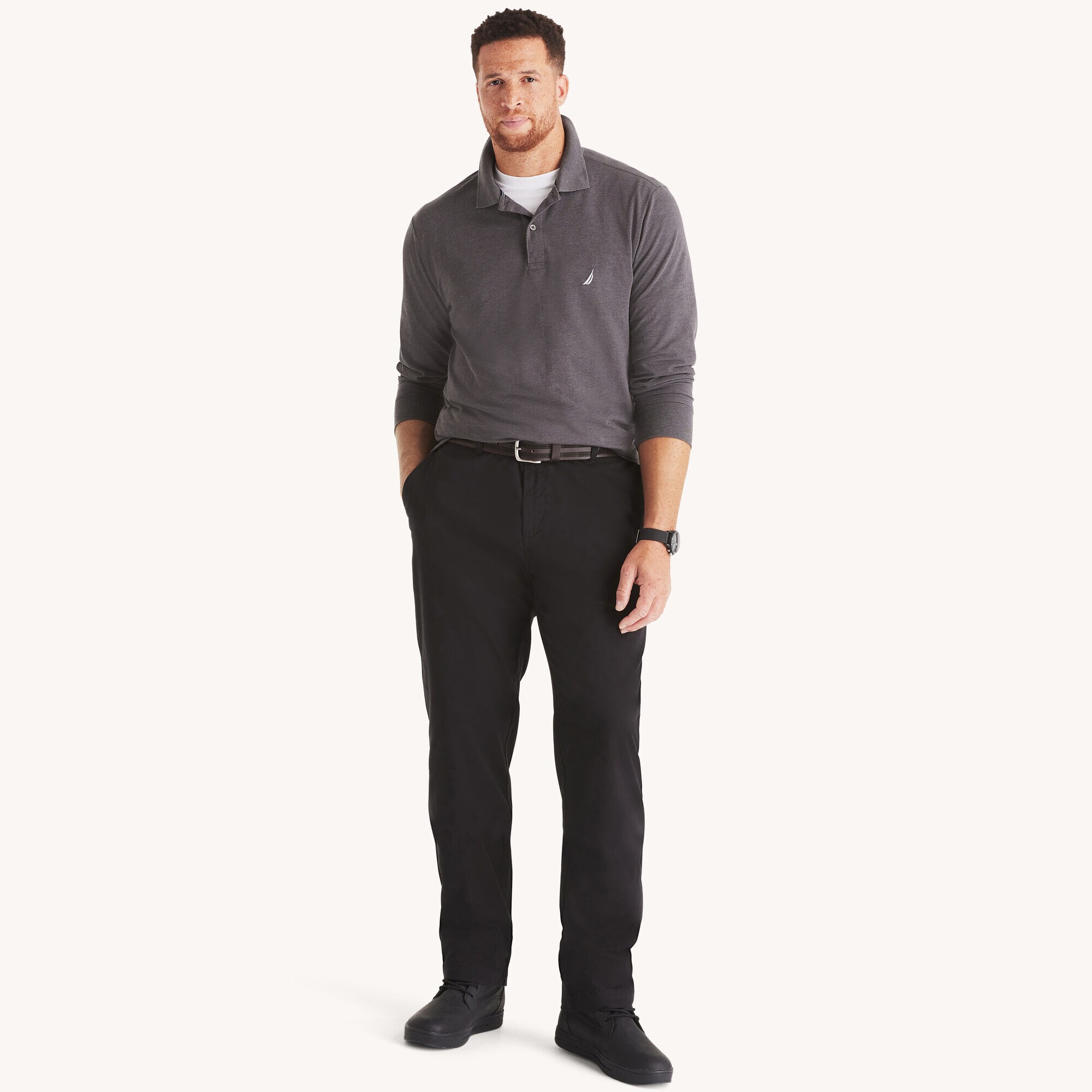 Big & Tall Classic Fit Deck Pant,True Black,large