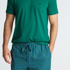 PLAID PAJAMA SET,Spruce,large