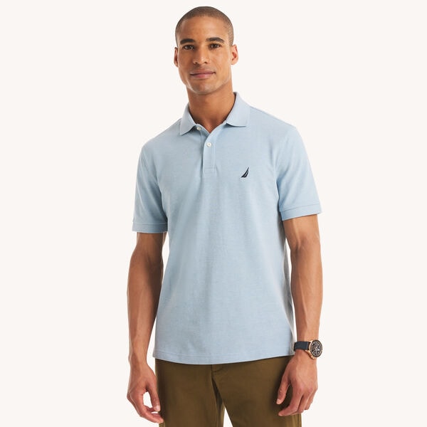 Classic Fit Heather Deck Polo