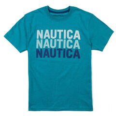 Toddler Boys' Short Sleeve Nautica T-Shirt (2T-4T),Mahogany,large
