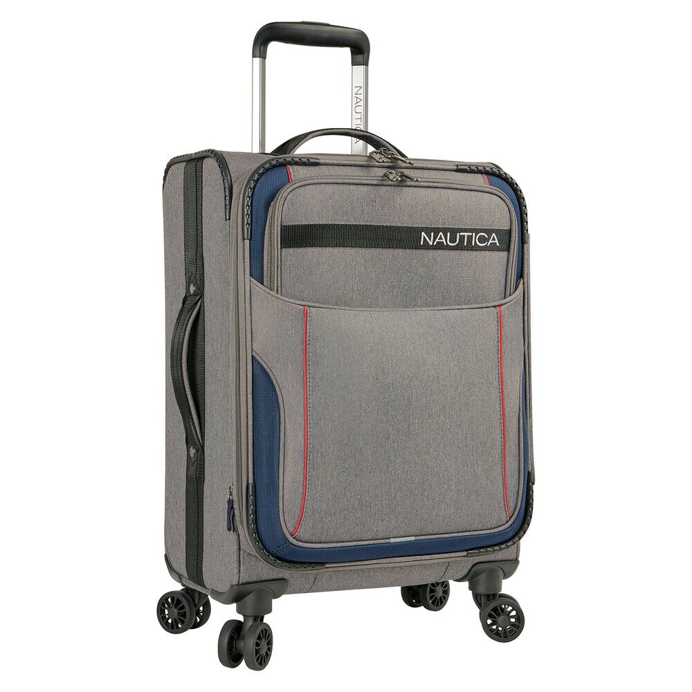 Naval Yard 19" Expandable Spinner Luggage,Charcoal Heather,large