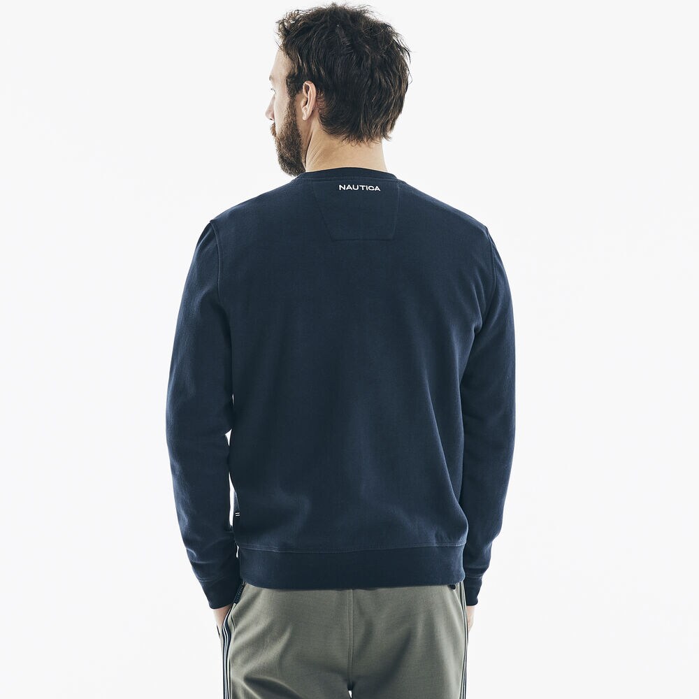 UTILITY POCKET SWEATSHIRT,Navy,large