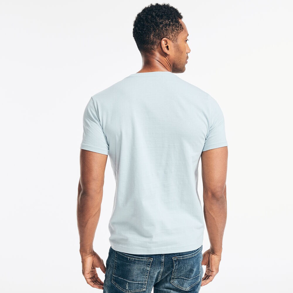 SUSTAINABLY CRAFTED ATLANTIC SAILING GRAPHIC T-SHIRT,Noon Blue,large