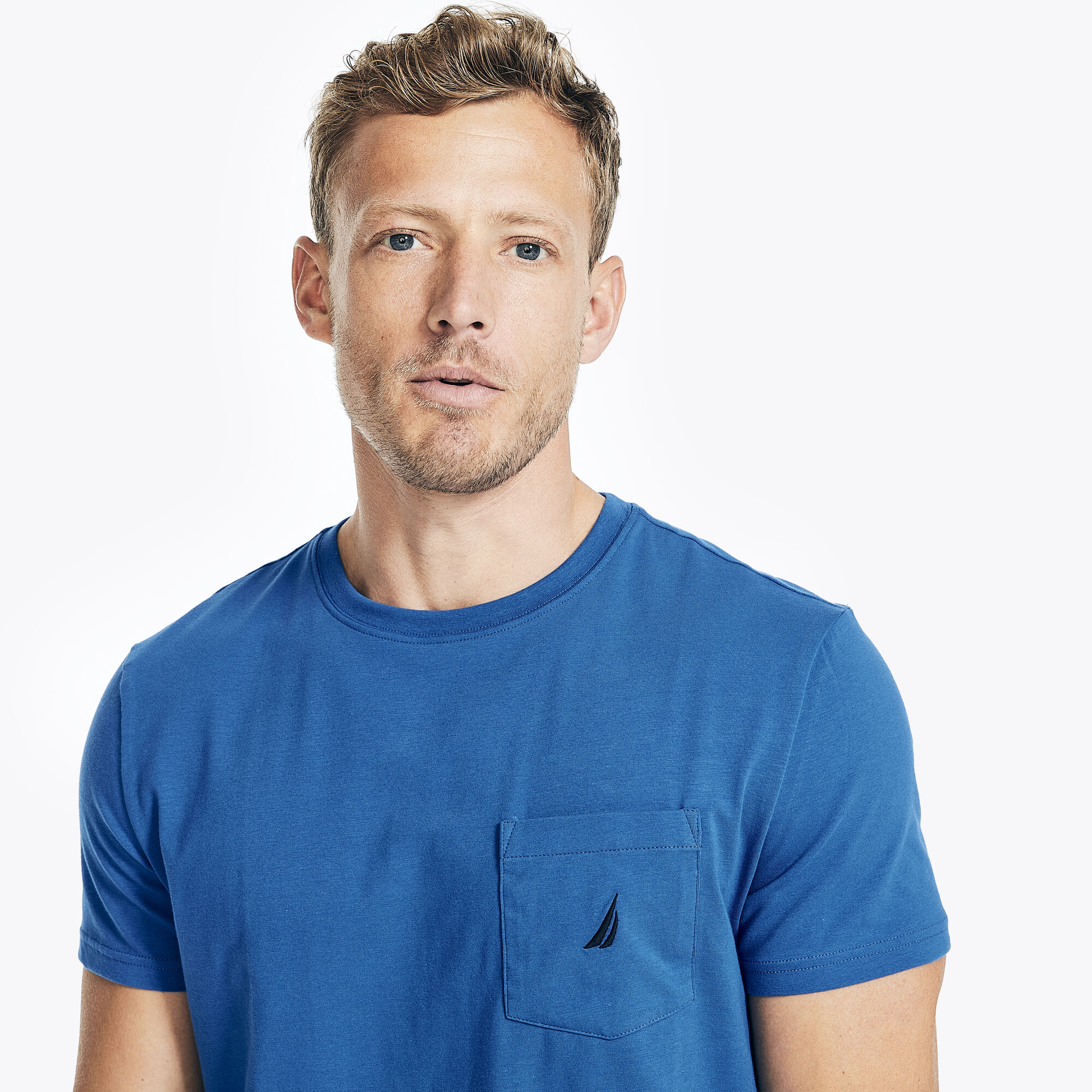 CLASSIC FIT POCKET T-SHIRT,True Navy,large
