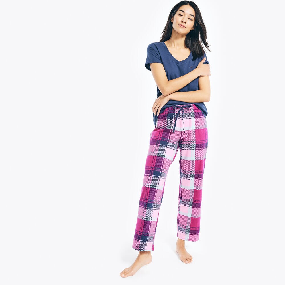 PRINTED PAJAMA PANT SET,Leis Pink,large