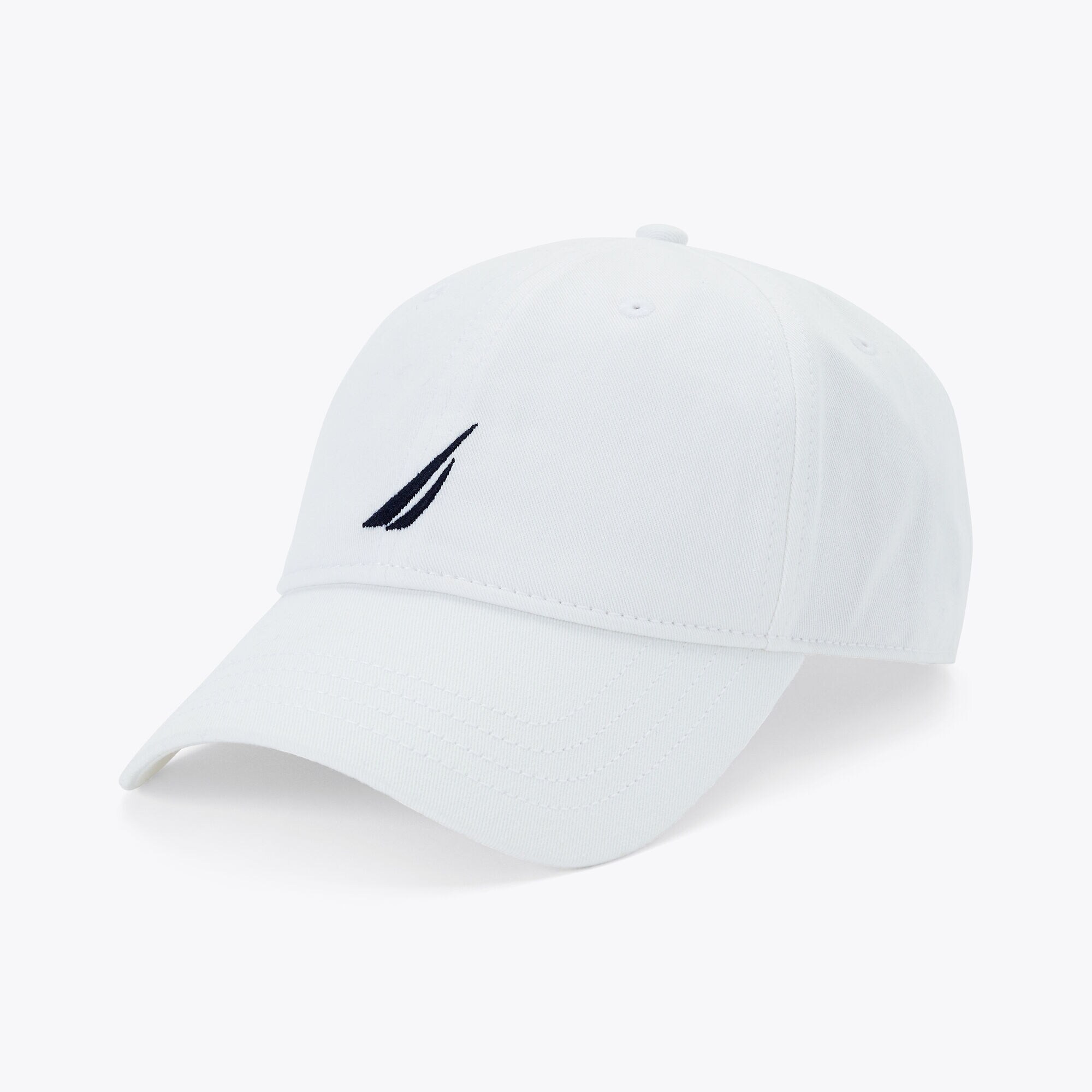 Chino Twill brand icon Cap,Antique White Wash,large