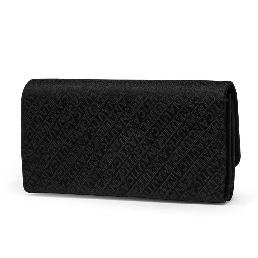 LAKESUDE JACQUARD CONTINENTAL WALLET,True Black,large