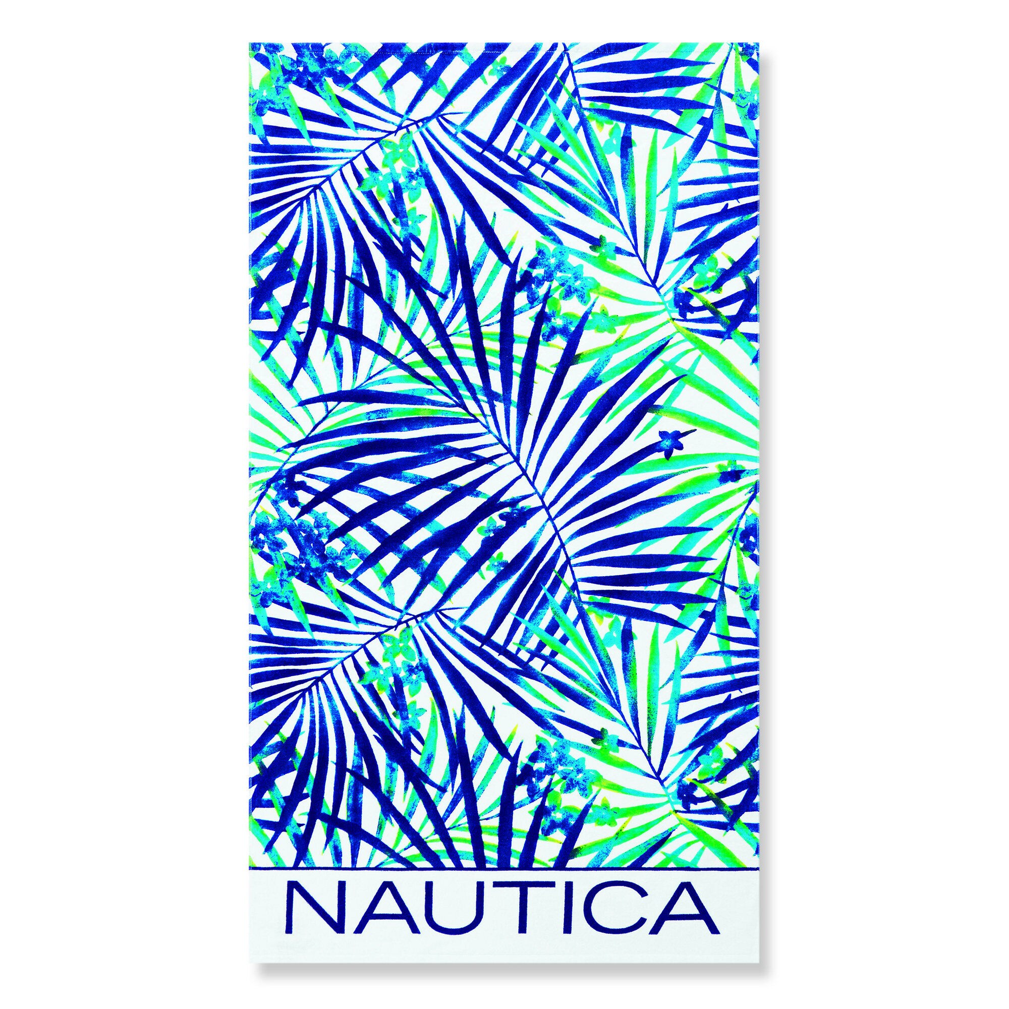 MULTICOLOR PALM BEACH TOWEL,Ice Blue,large