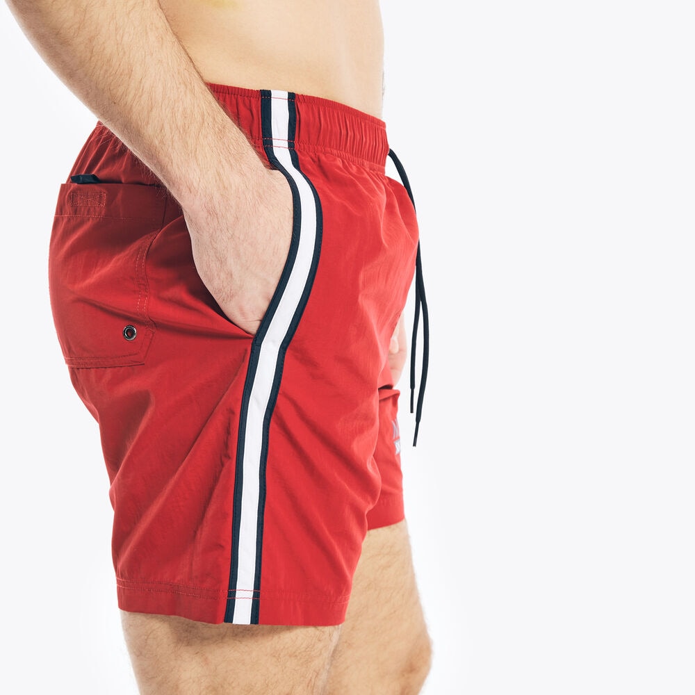7" LOGO FLAG QUICK-DRY SWIM,Nautica Red,large