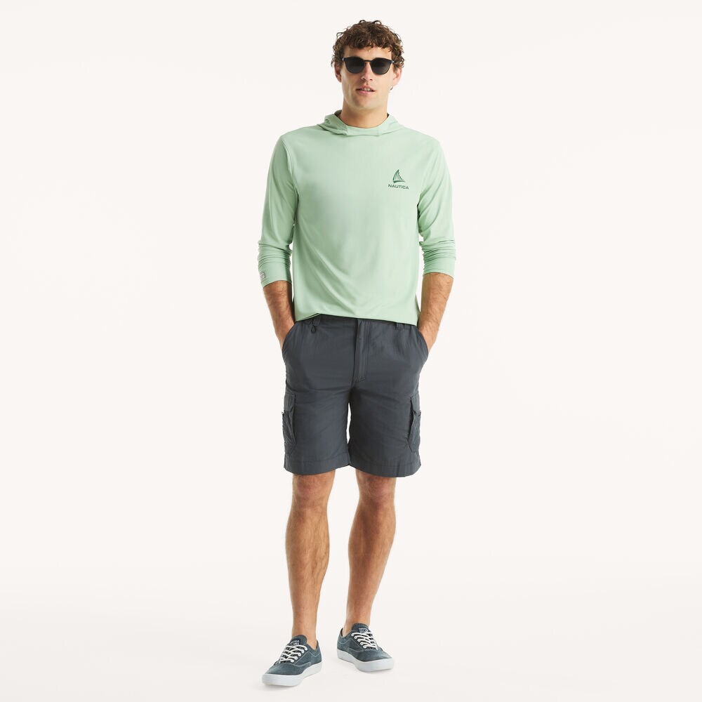 Nautica OTF 10" Cargo Short,Ice Blue,large