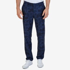 Slim Fit Camo Collection Pants,Pool Side Aqua,large