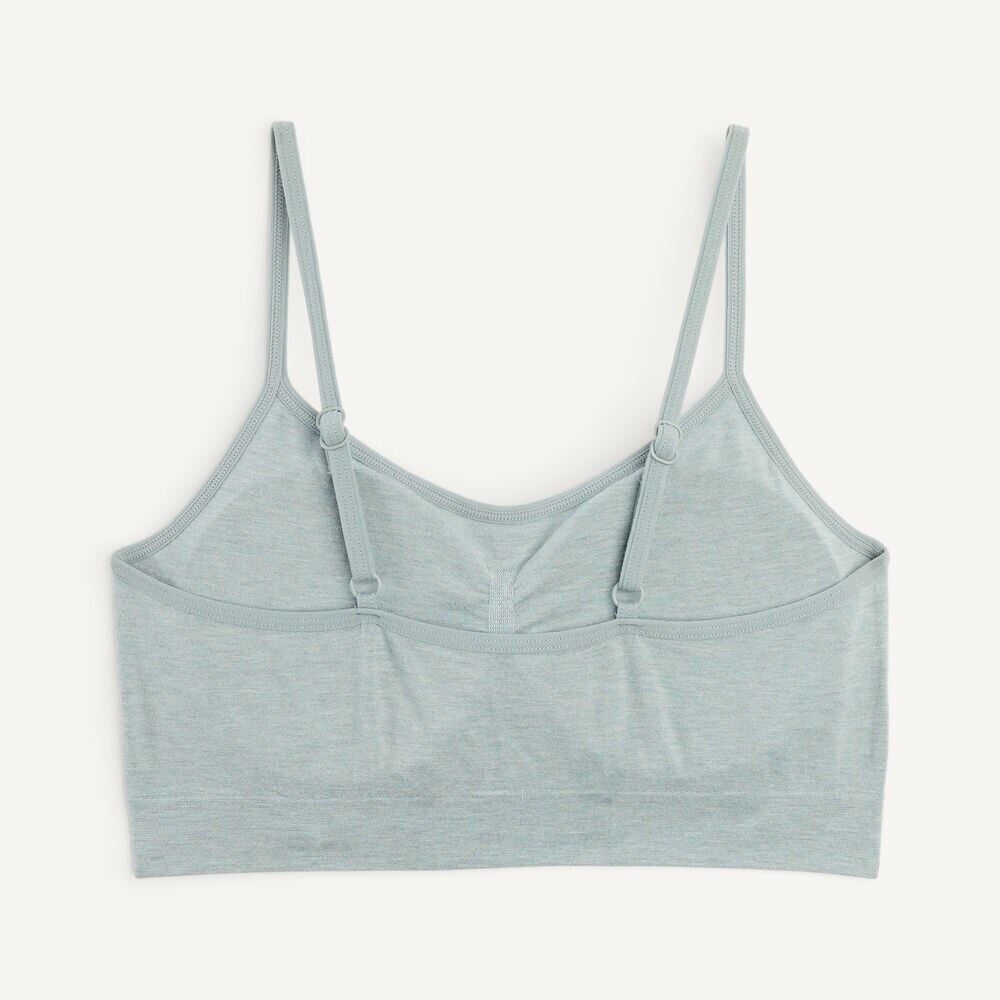 Seamless Heather Bra, 3-Pack,Angel Blue,large