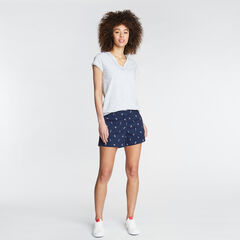 CLASSIC FIT TWILL SHORT IN ROPE PRINT,Stellar Blue Heather,large
