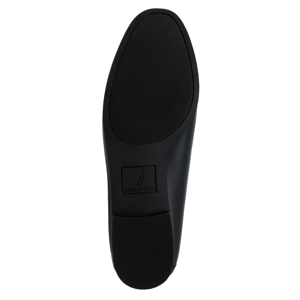 Faux Leather Loafer,Black,large