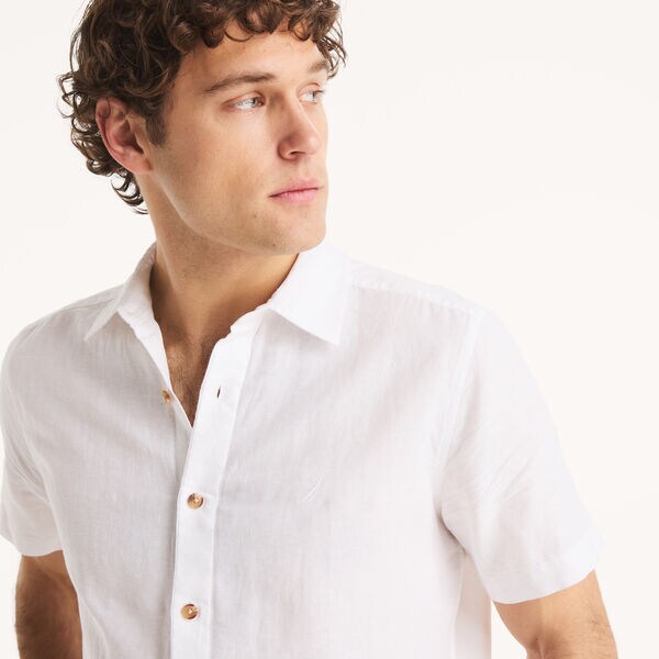 Short-Sleeve Linen Deck Shirt