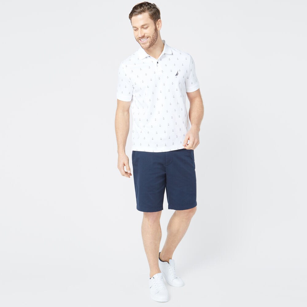 CLASSIC FIT ANCHOR PRINT POLO,Bright White,large