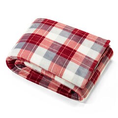BLUFF PLAID FLEECE BLANKET,Multi,large