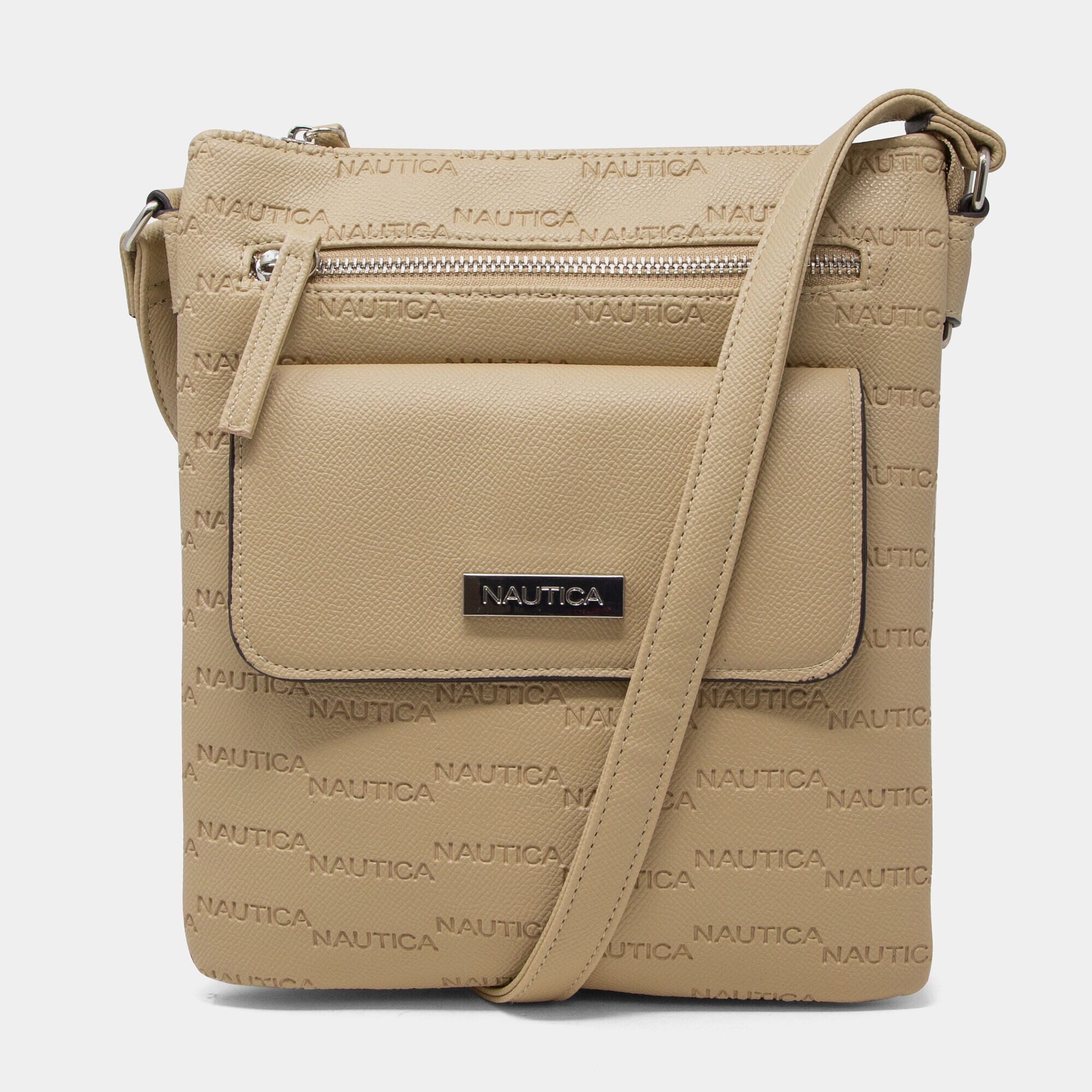 LOGO CROSSBODY BAG,Military Tan,large