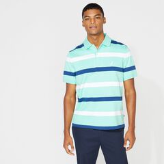 CLASSIC FIT STRIPED PREMIUM COTTON POLO,Mint Spring,large