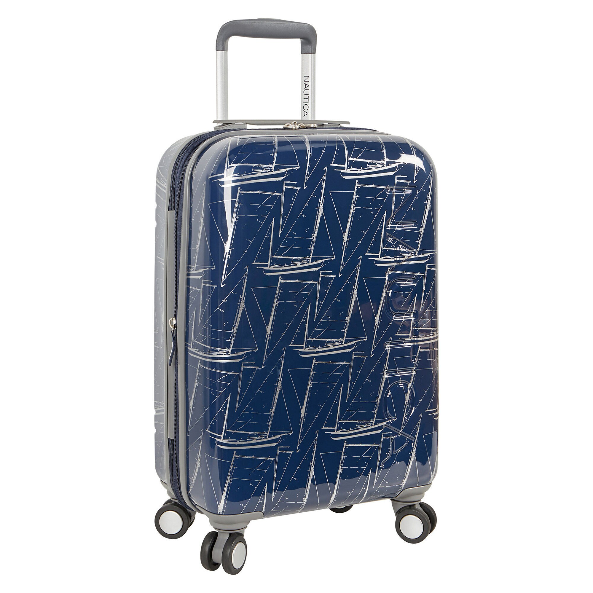 Shipyard 20" Hardside Spinner Luggage,Navy,large