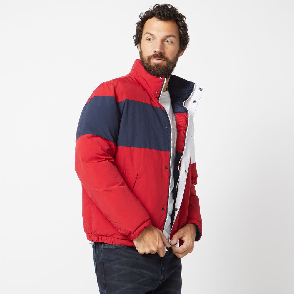 REVERSIBLE TEMPASPHERE COLORBLOCK JACKET,Nautica Red,large