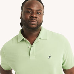 Big & Tall Classic Fit Deck Polo,Mahogany,large