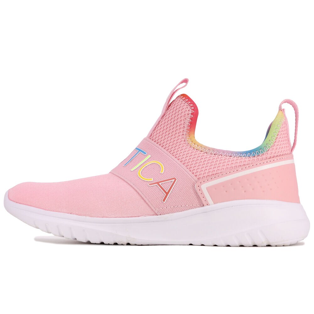 GIRLS' LOGO-STRAP SNEAKER,Reckoning Red,large