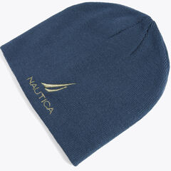 BRAND ICON KNIT HAT,Deep Dive Wash,large