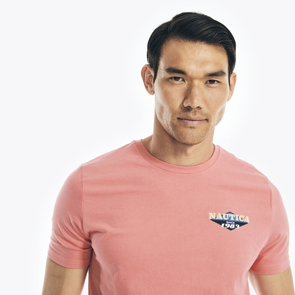 SUSTAINABLY CRAFTED FISHING GRAPHIC T-SHIRT,Teaberry,large