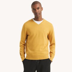 Navtech V-Neck Sweater,Camel,large