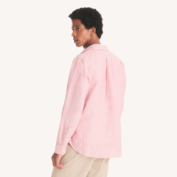 Striped Linen-Blend Shirt