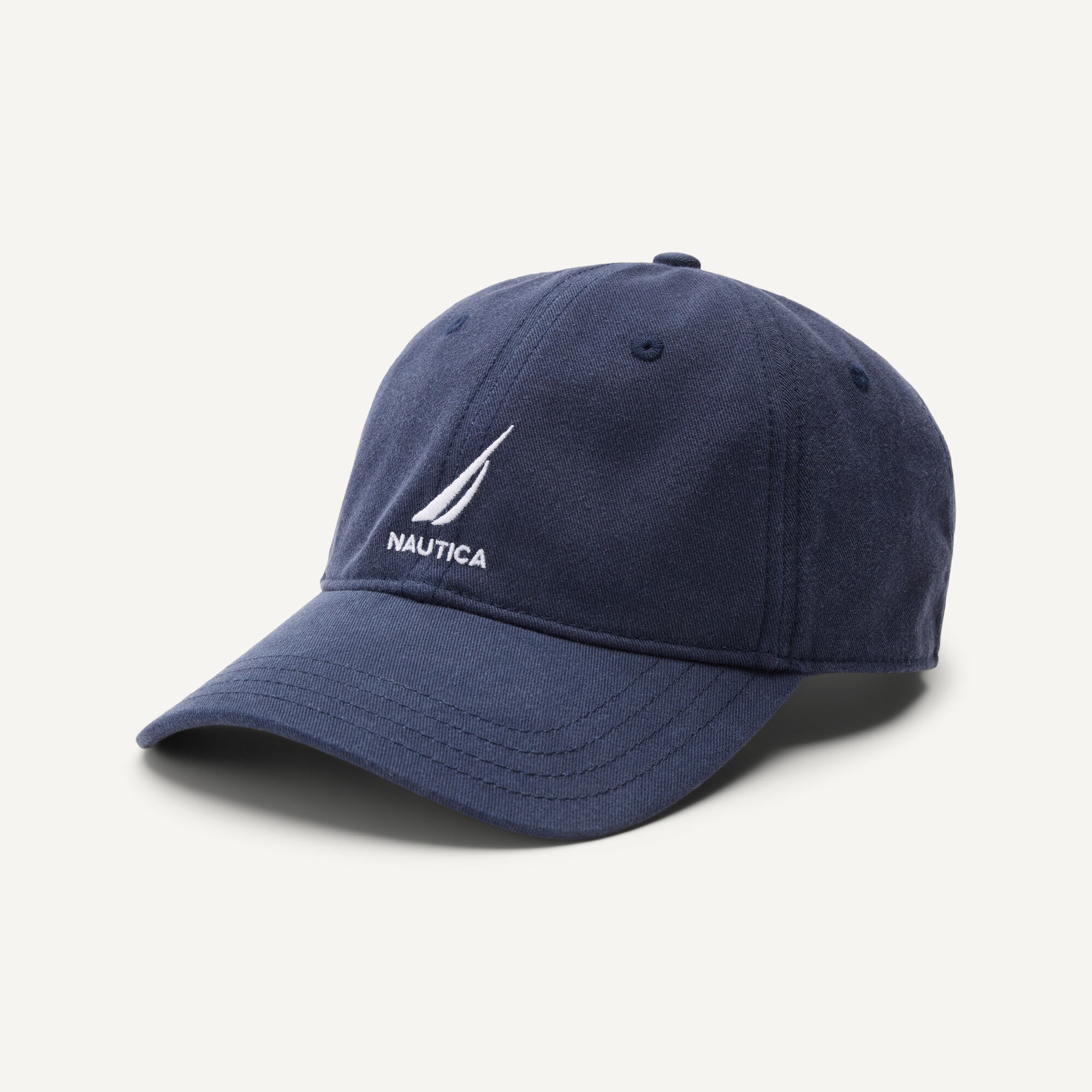 Embroidered Hat,Navy,large