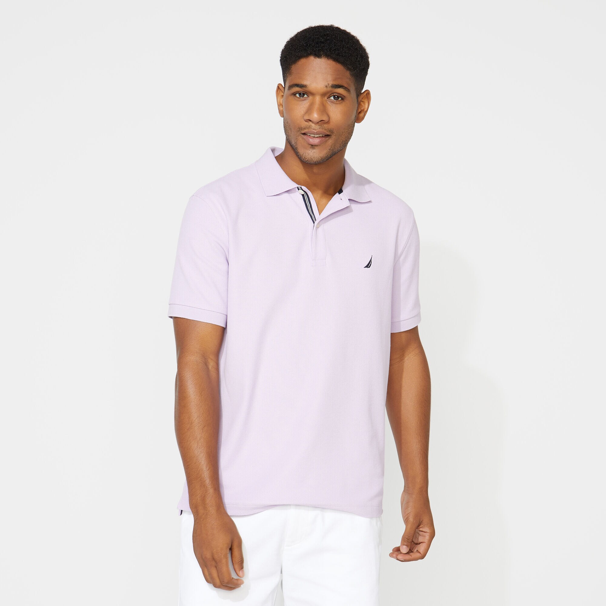 BIG & TALL STRETCH MESH POLO,Lavendula,large