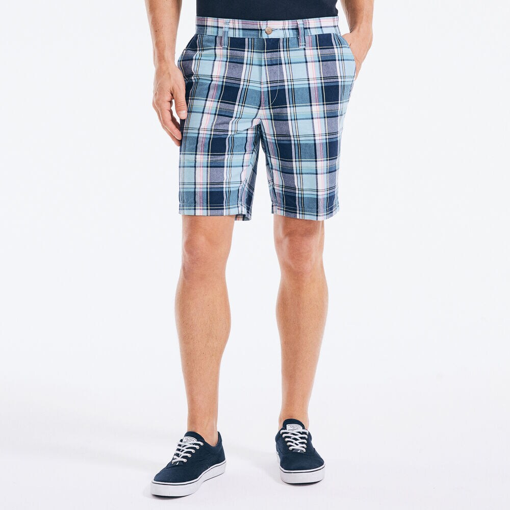 8.5" PLAID SHORT,Alaskan Blue,large