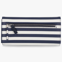 STRIPED LOGO MONEY MANAGER WALLET WITH BOX,Navy,large