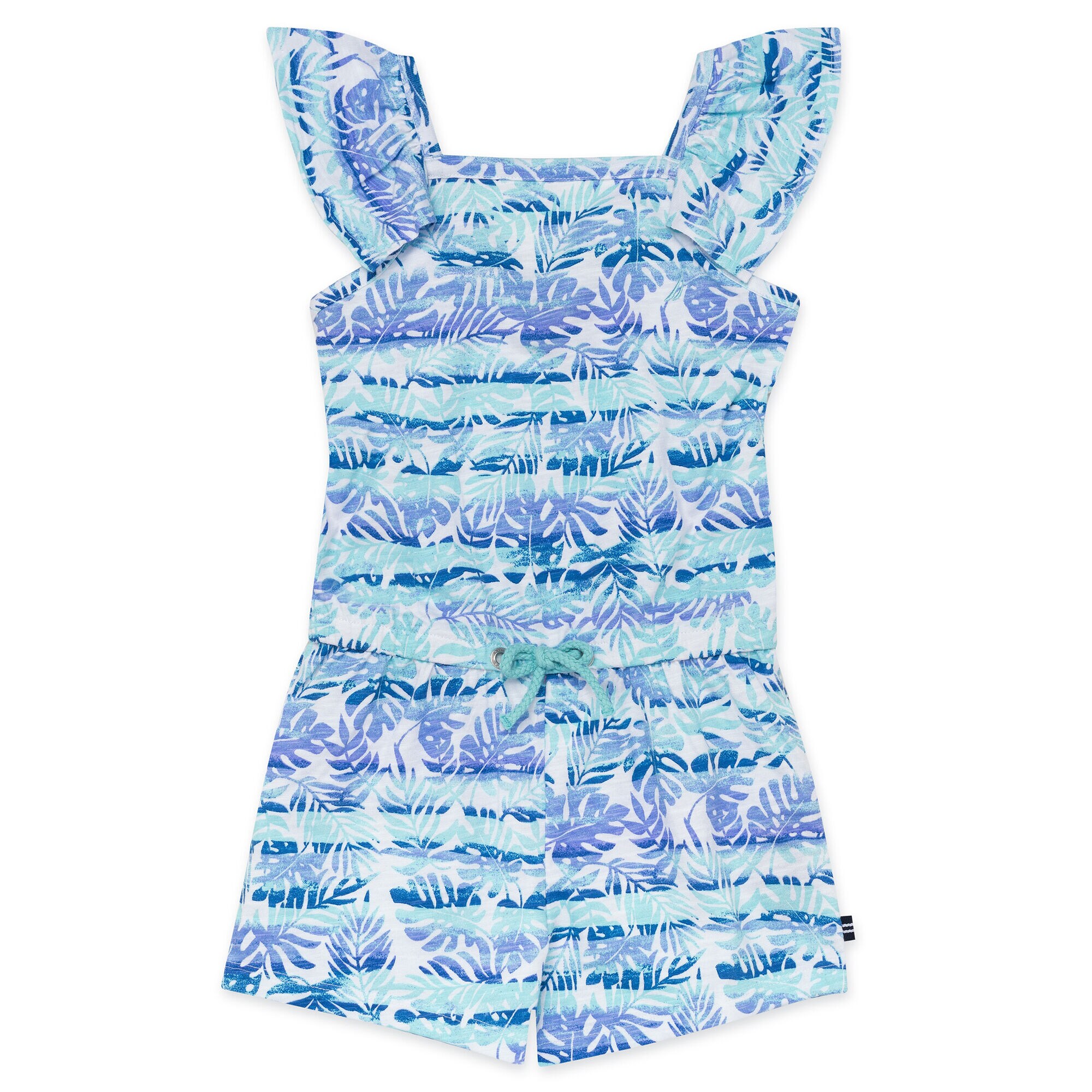 GIRLS' JERSEY ROMPER,Clear Sky Blue,large
