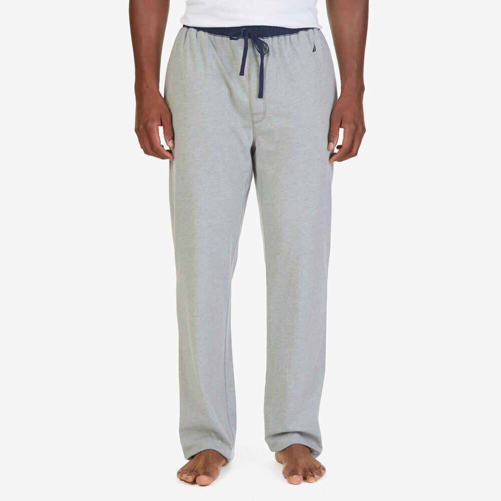 Nautica Color Block Pajama Pant,Grey Heather,large