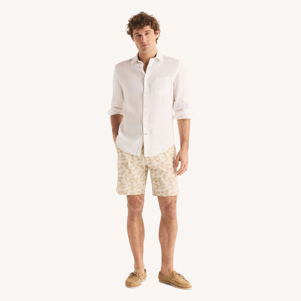 8.5" Printed Stretch Deck Short,Natural,large