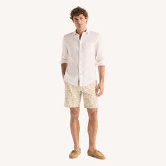 8.5" Printed Stretch Deck Short,Natural,large