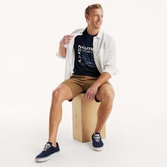 NAUTICA SAILING CLUB GRAPHIC T-SHIRT,Stellar Blue Heather,large