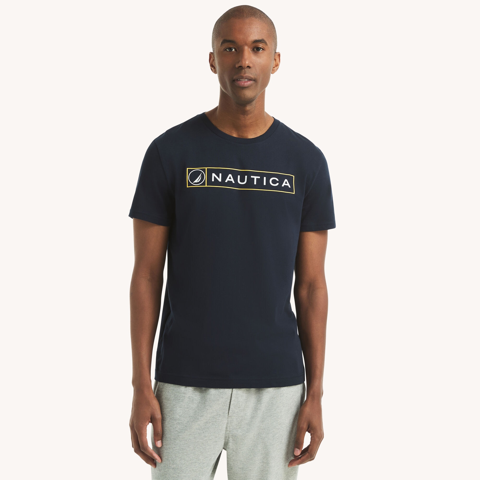 Logo Graphic T-Shirt,Stellar Blue Heather,large