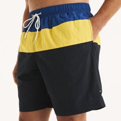 8" Big & Tall Colorblock Quick-Dry Swim,Bright Cobalt,large