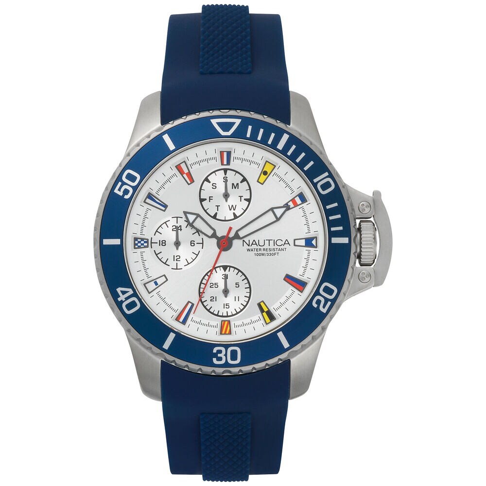 Bayside Multifunction Watch - Navy,Multi,large