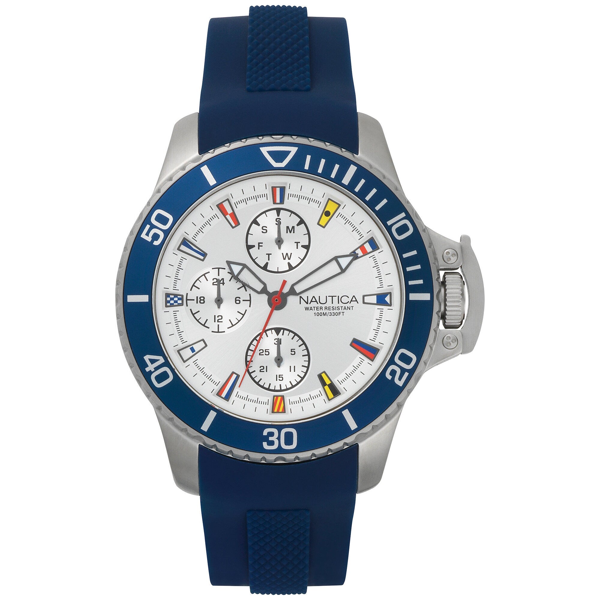 Bayside Multifunction Watch - Navy,Multi,large